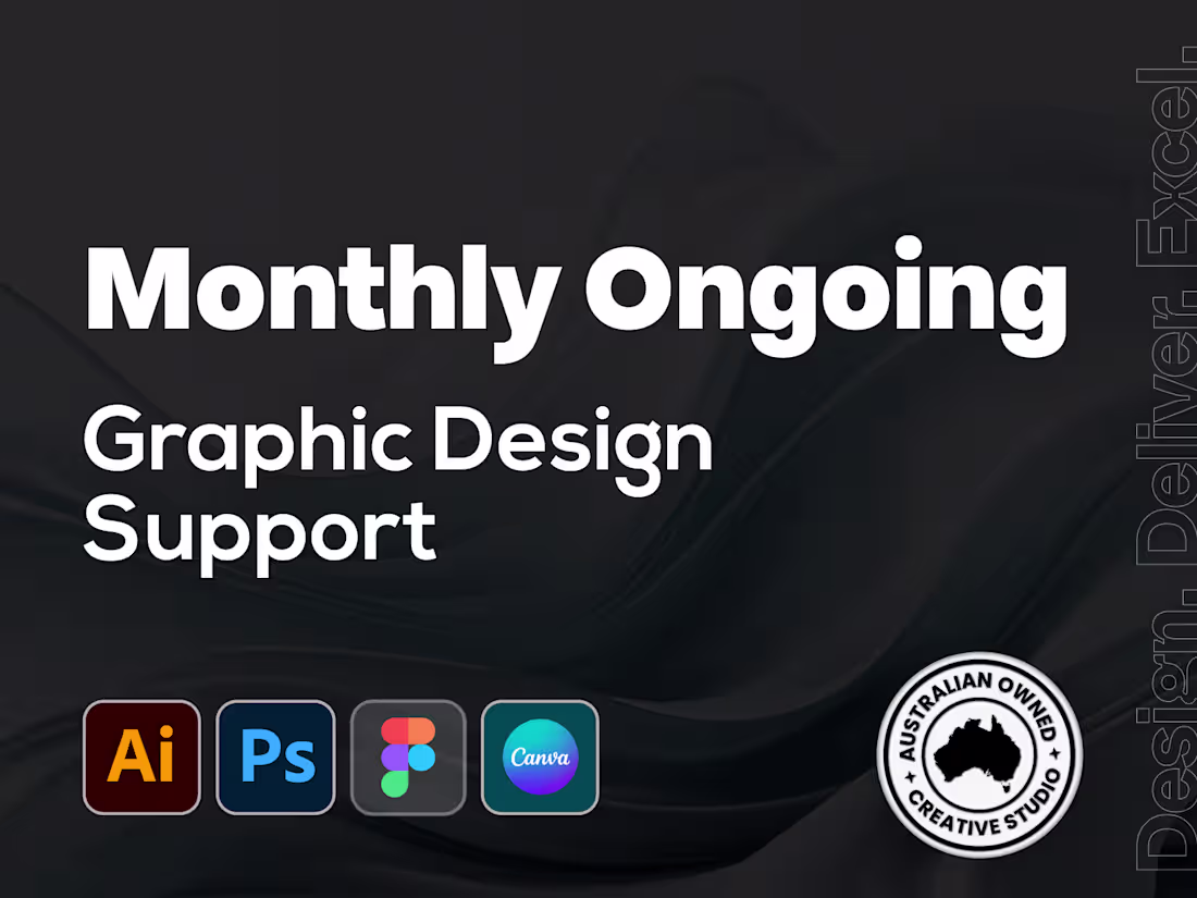 Cover image for Monthly Ongoing Graphic Design Support