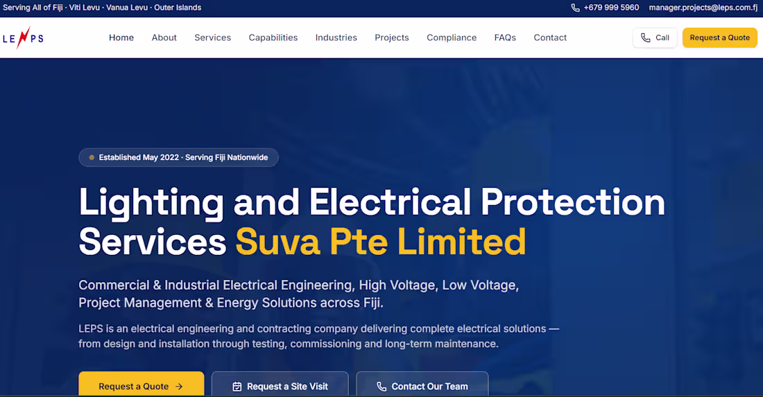 Cover image for LEPS needed a professional website