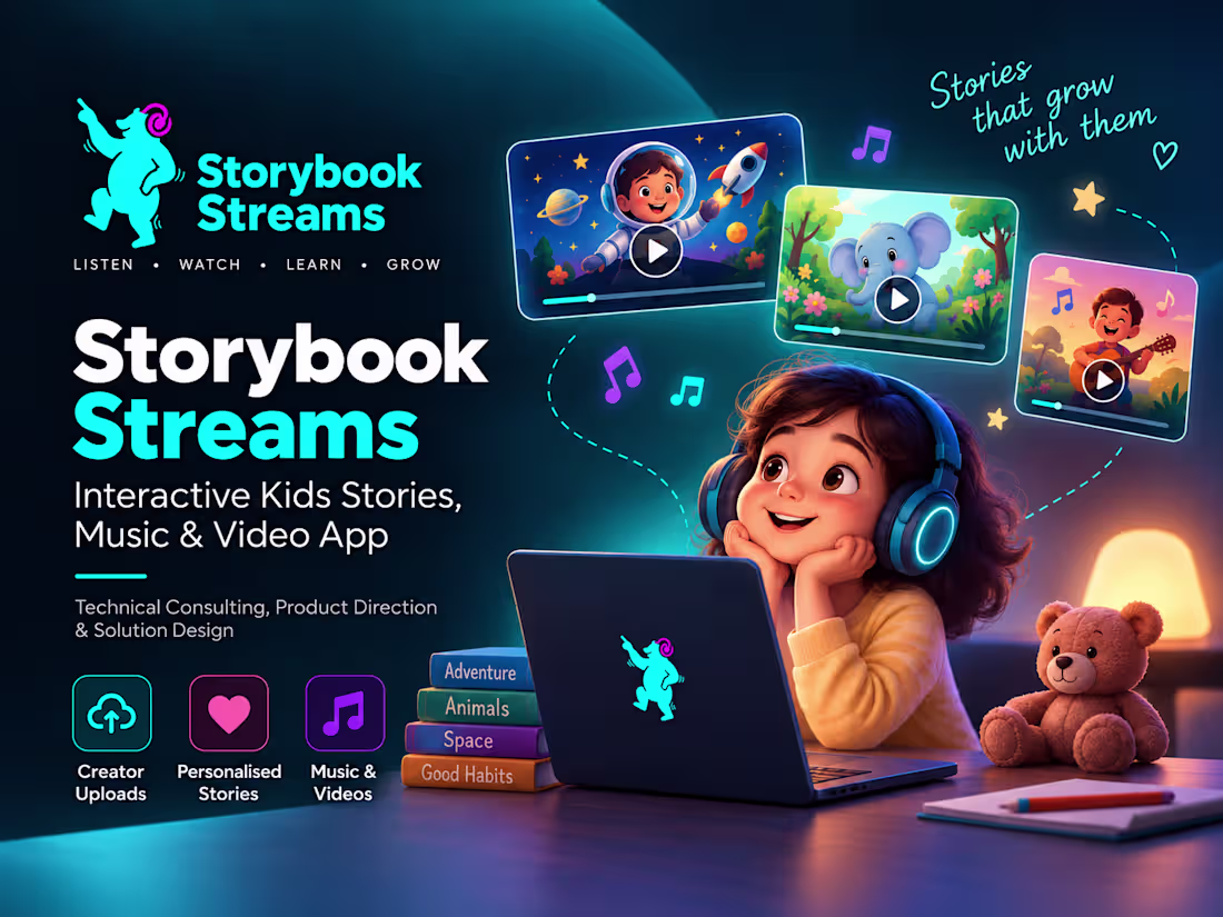 Cover image for Led Storybook Streams from initial