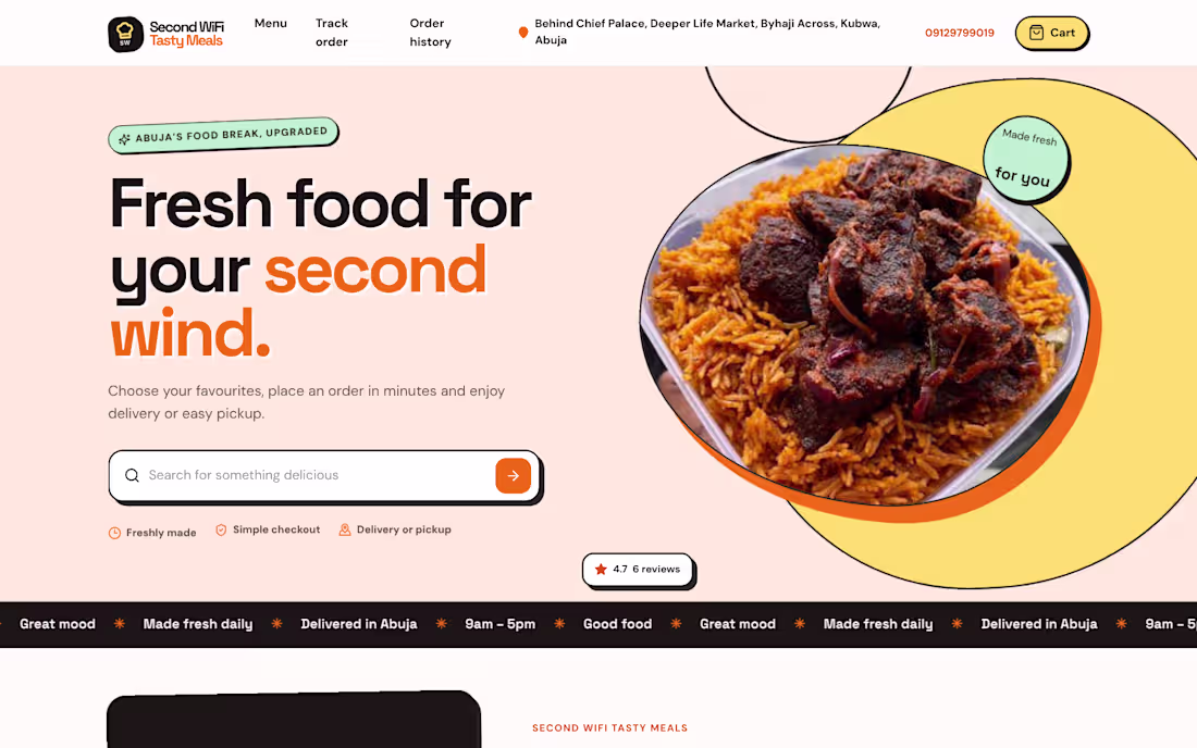Cover image for Project title: Second WiFi Tasty