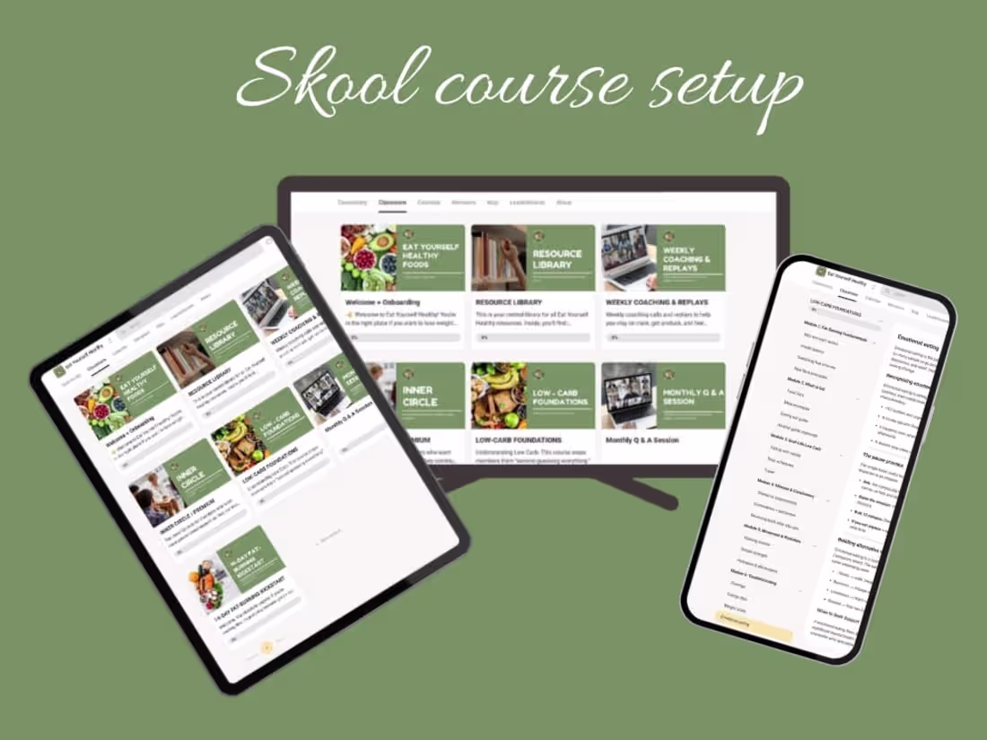 Cover image for Skool Course Setup, well sturctured