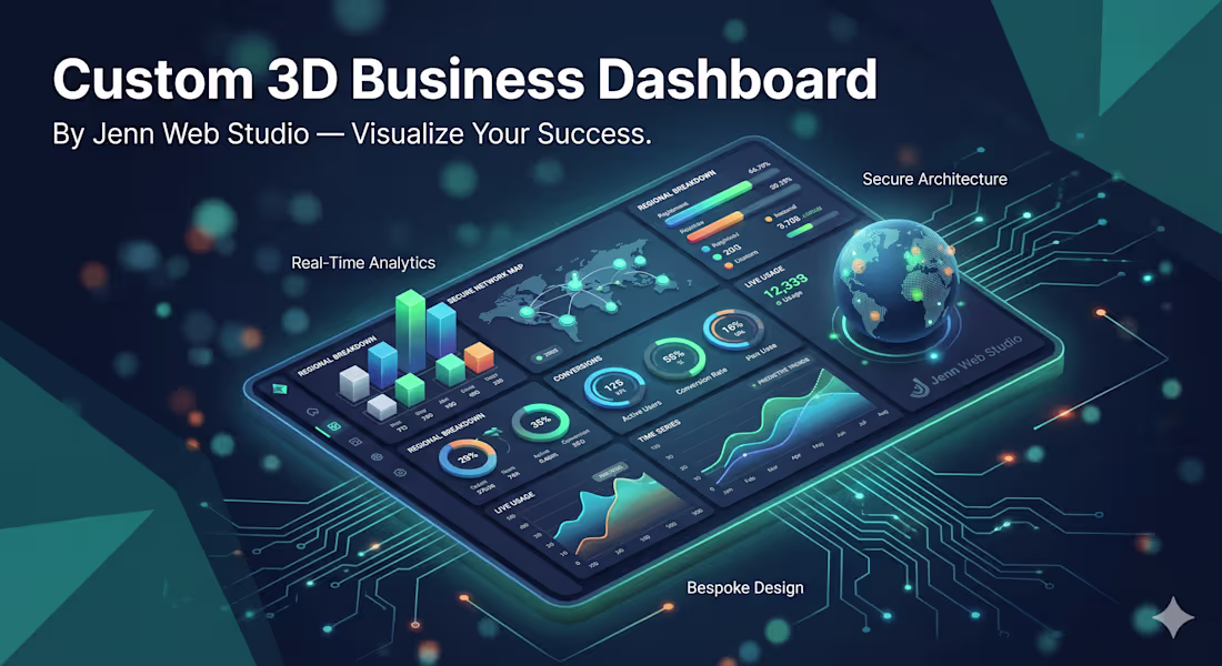Cover image for Custom 3D Business Dashboard