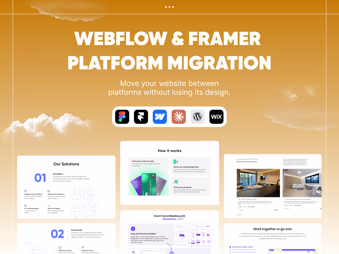Cover image for Webflow & Framer Platform Migration