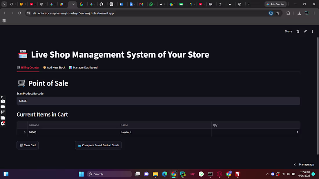 Cover image for AI Inventory & Sales Assistant Manager for Shops