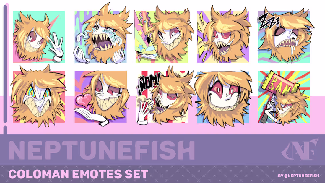 Cover image for Coloman Emotes Set — Twitch Channel Emotes