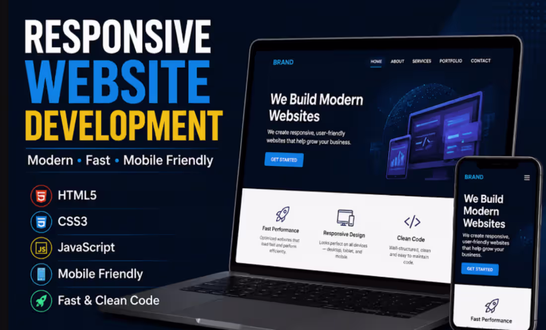 Cover image for Landing Page Design & Build (HTML/CSS/JS)