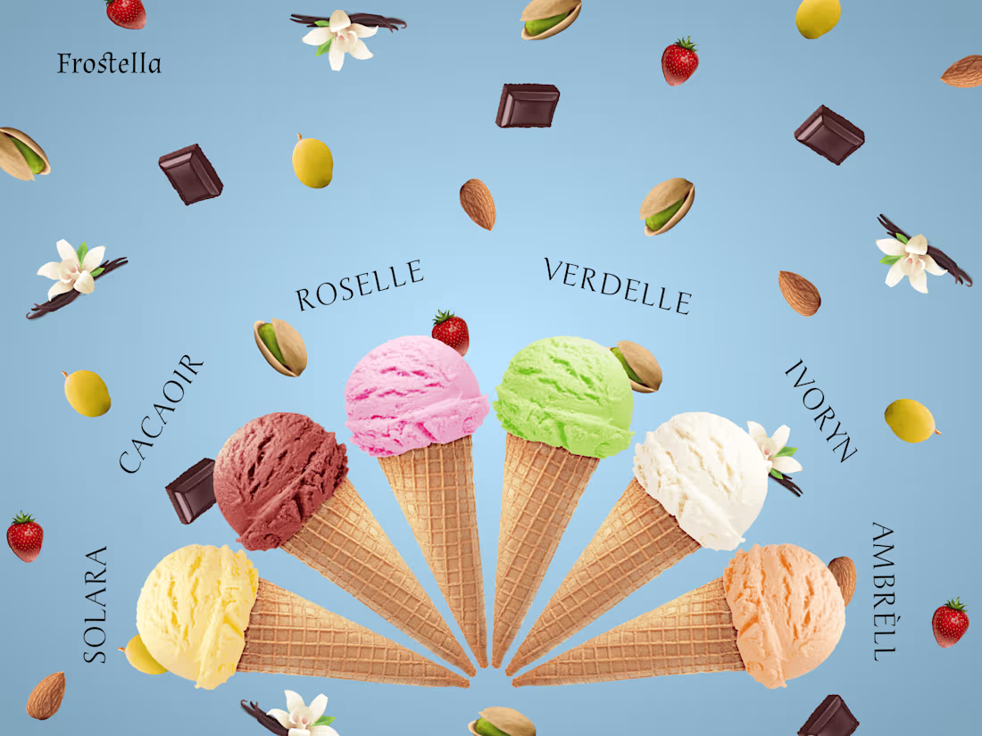 Cover image for Frostella - Ice cream cone menu page