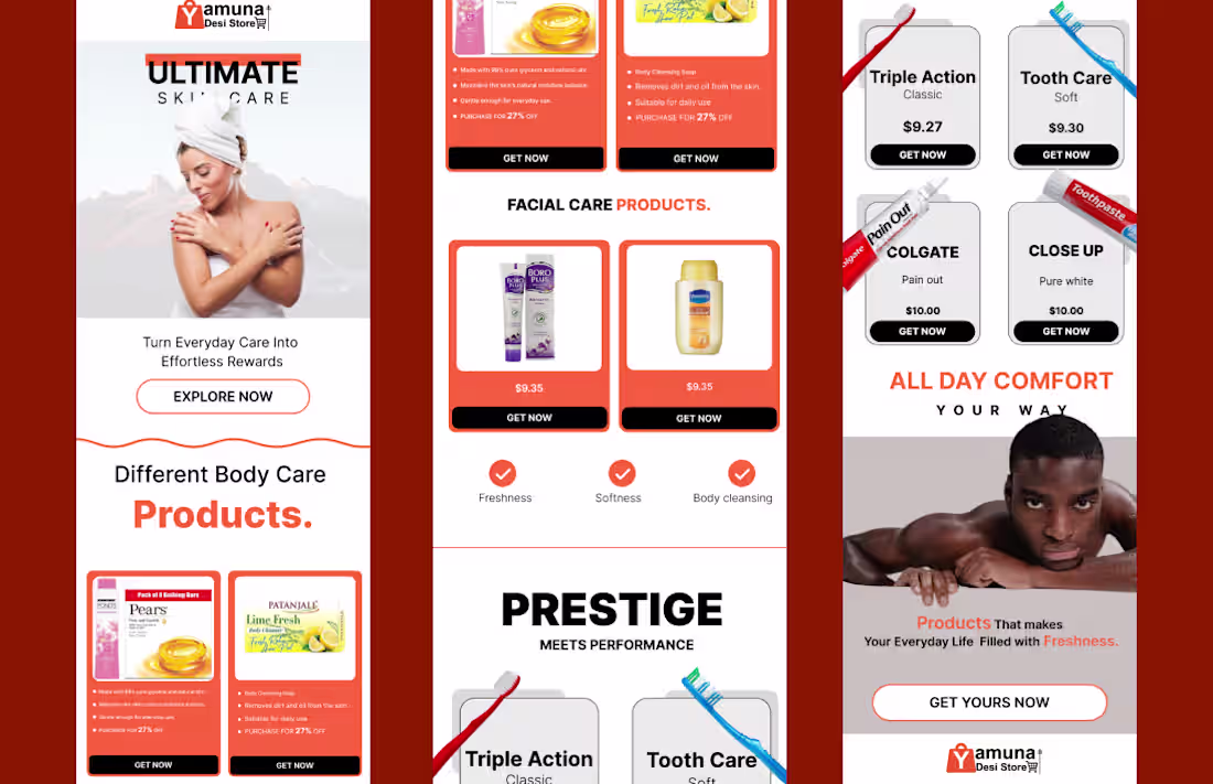 Cover image for Email design for ecommerce body care product website