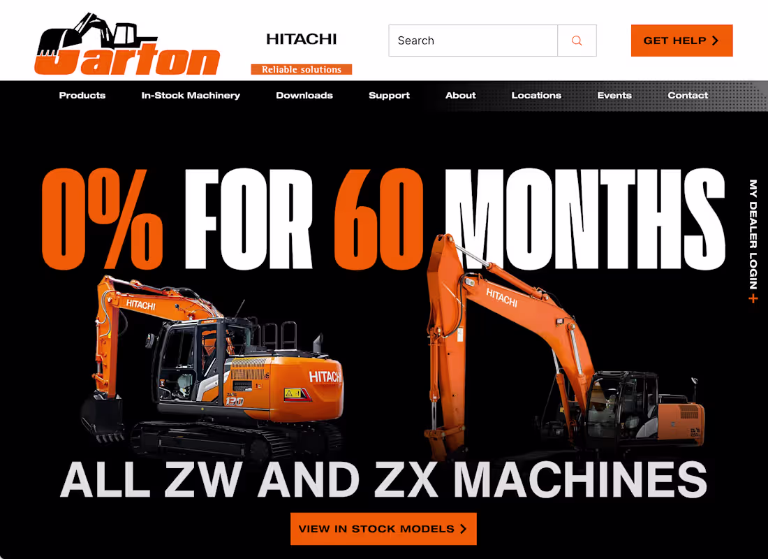 Cover image for Hitachi Construction Equipment for Sale in California | Excavat…