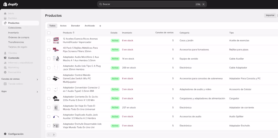 Cover image for Publicación De Productos en Shopify