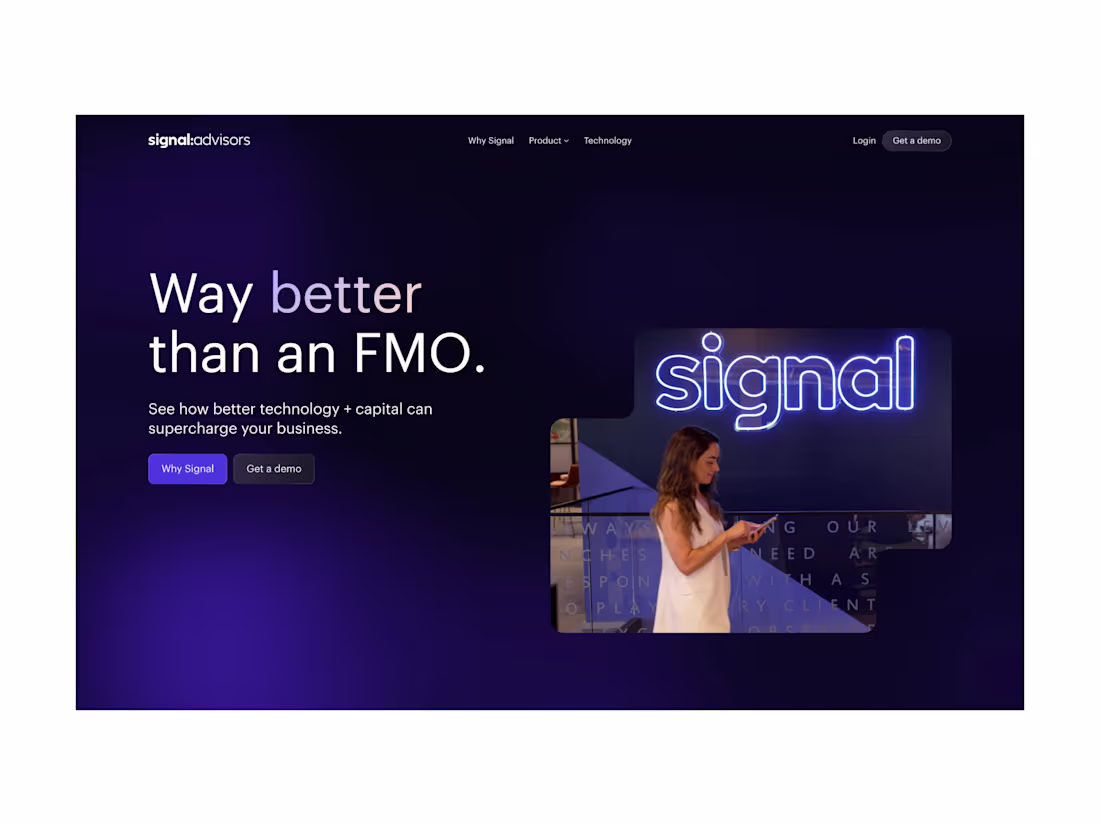 Cover image for Signal Advisors offers tech-enabled tools