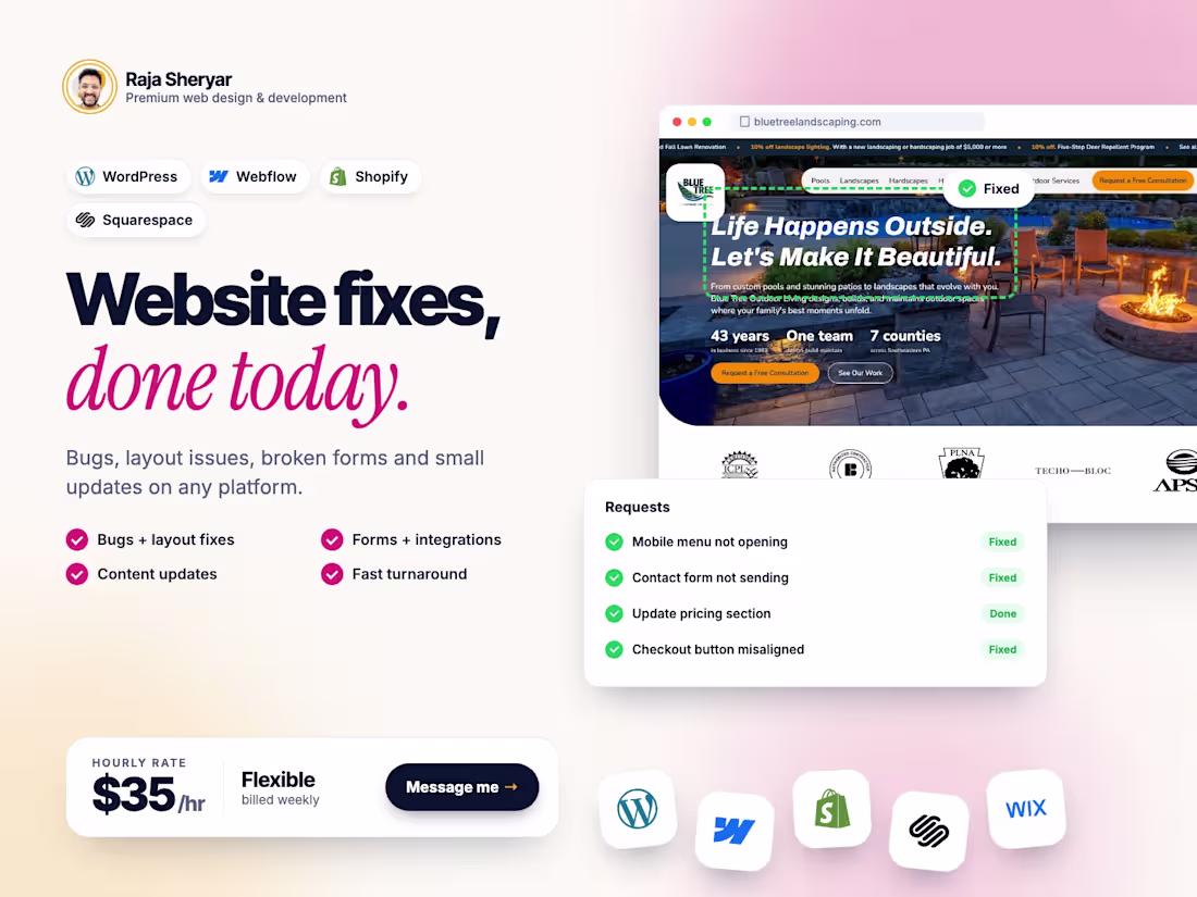 Cover image for Quick Website Fixes & Updates (Any Platform)