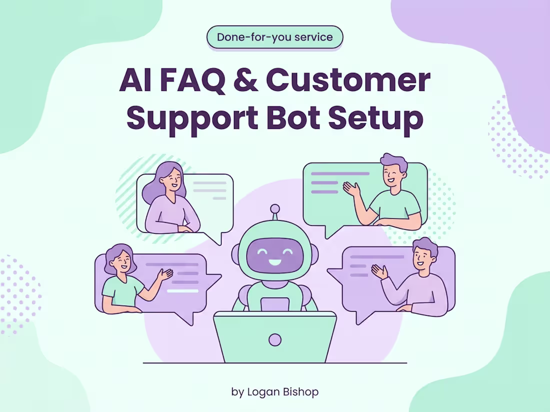 Cover image for AI FAQ / Customer-Support Bot Built From Your Docs