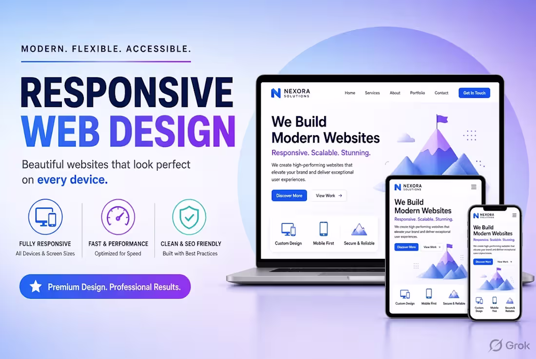 Cover image for  Fully Responsive Website Development