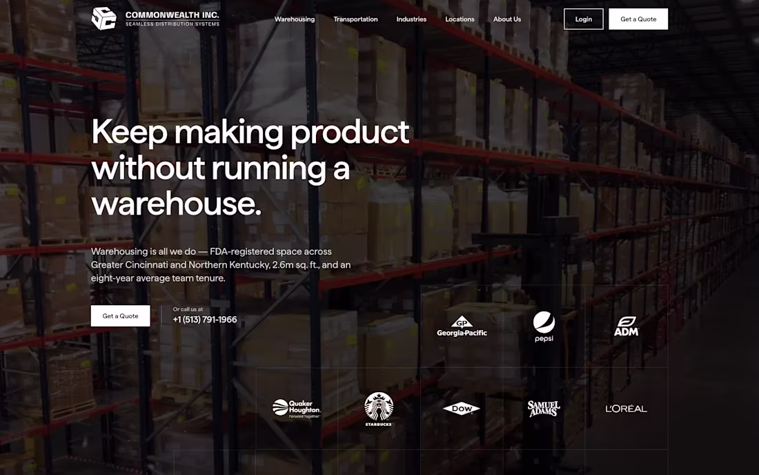 Cover image for Commonwealth Inc. — Webflow to Next.js Migration & Launch