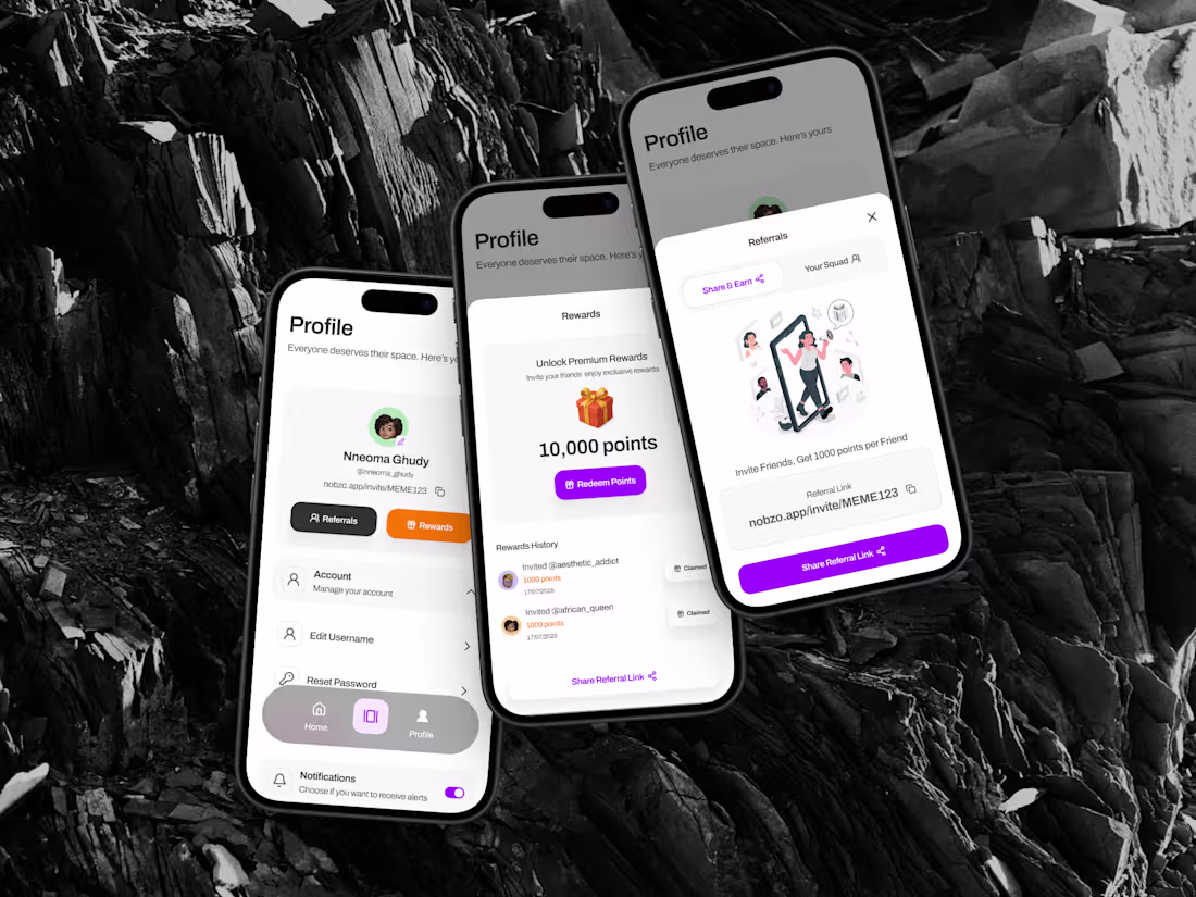 Cover image for UI/UX Design for Nobzo Meme Social Hub