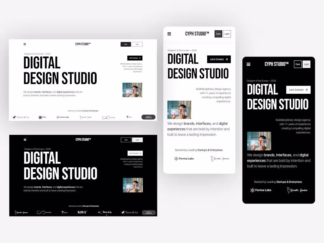 Cover image for Custom Portfolio Website in Readymag