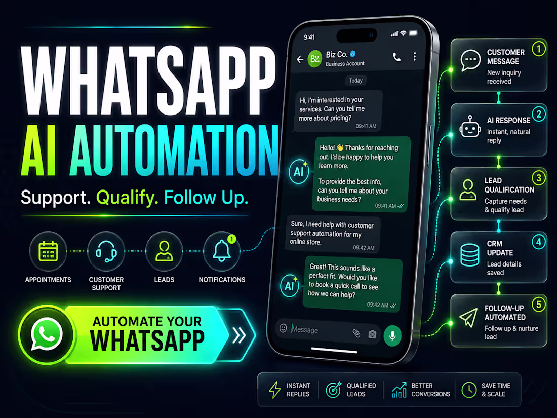 Cover image for WhatsApp AI Automation