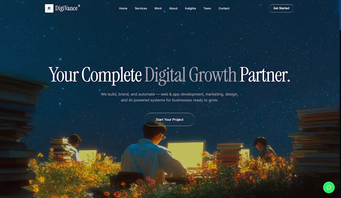 Cover image for Digivance — Digital Agency Website
Designed