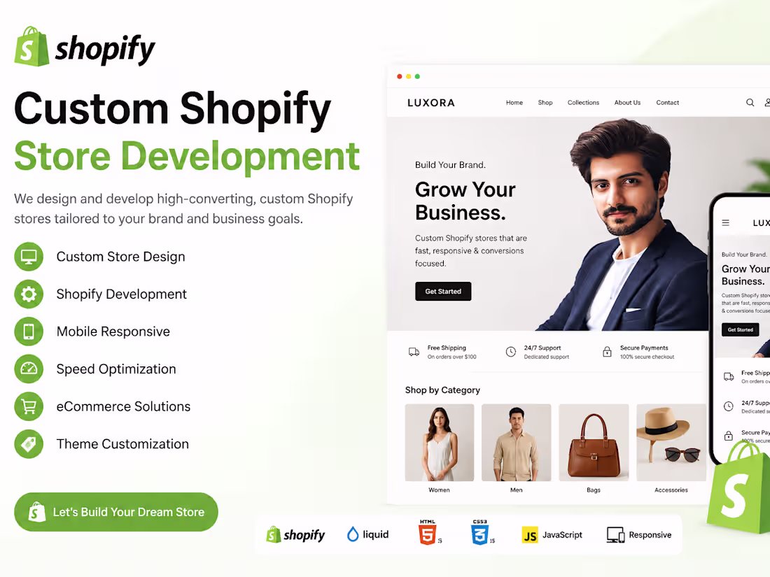 Cover image for Shopify Custom Store Development
