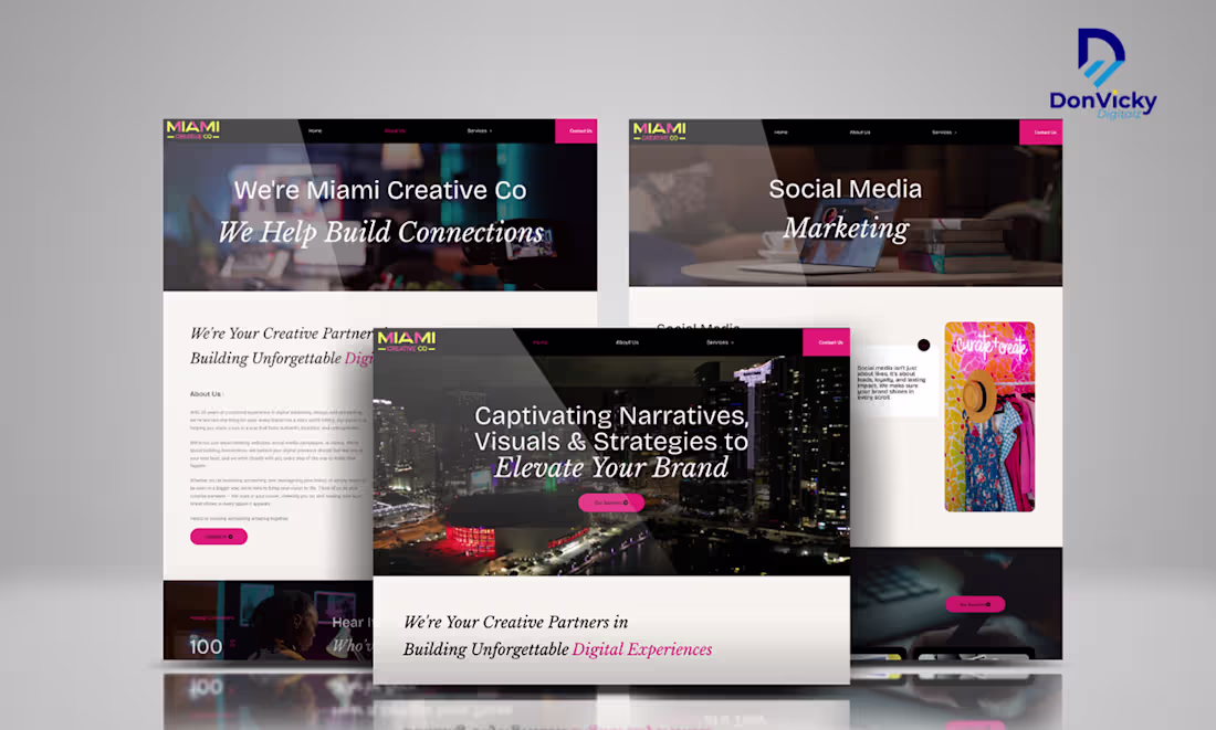 Cover image for Miami Creative Co: Agency Portfolio Site