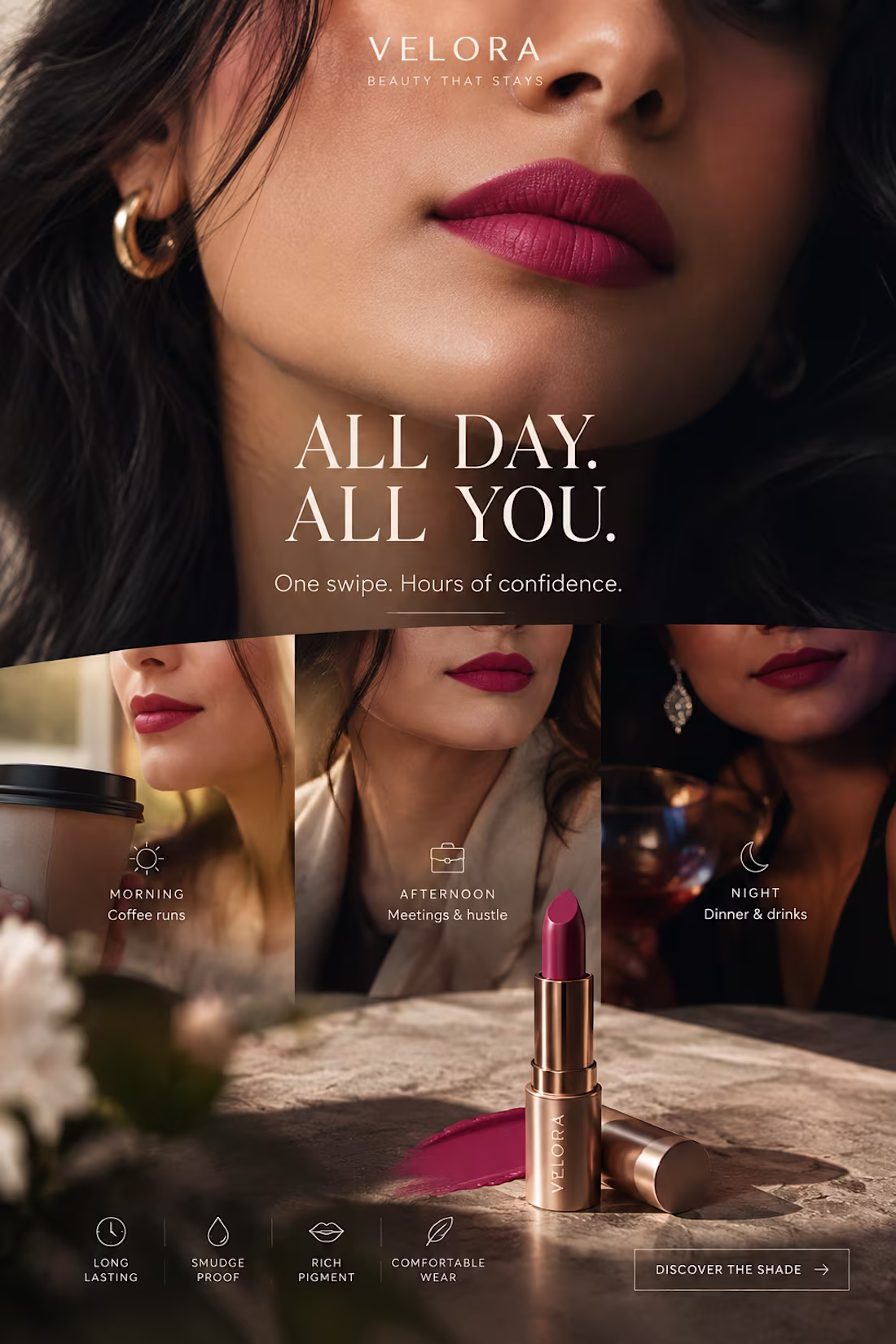 Cover image for Ad about long lasting lipstick
