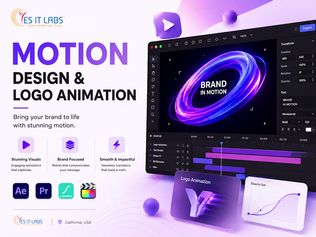 Cover image for Motion Designer | Logo Animation, Marketing & Social Video