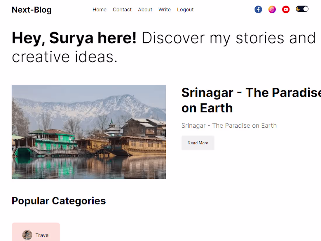 Cover image for Blog App