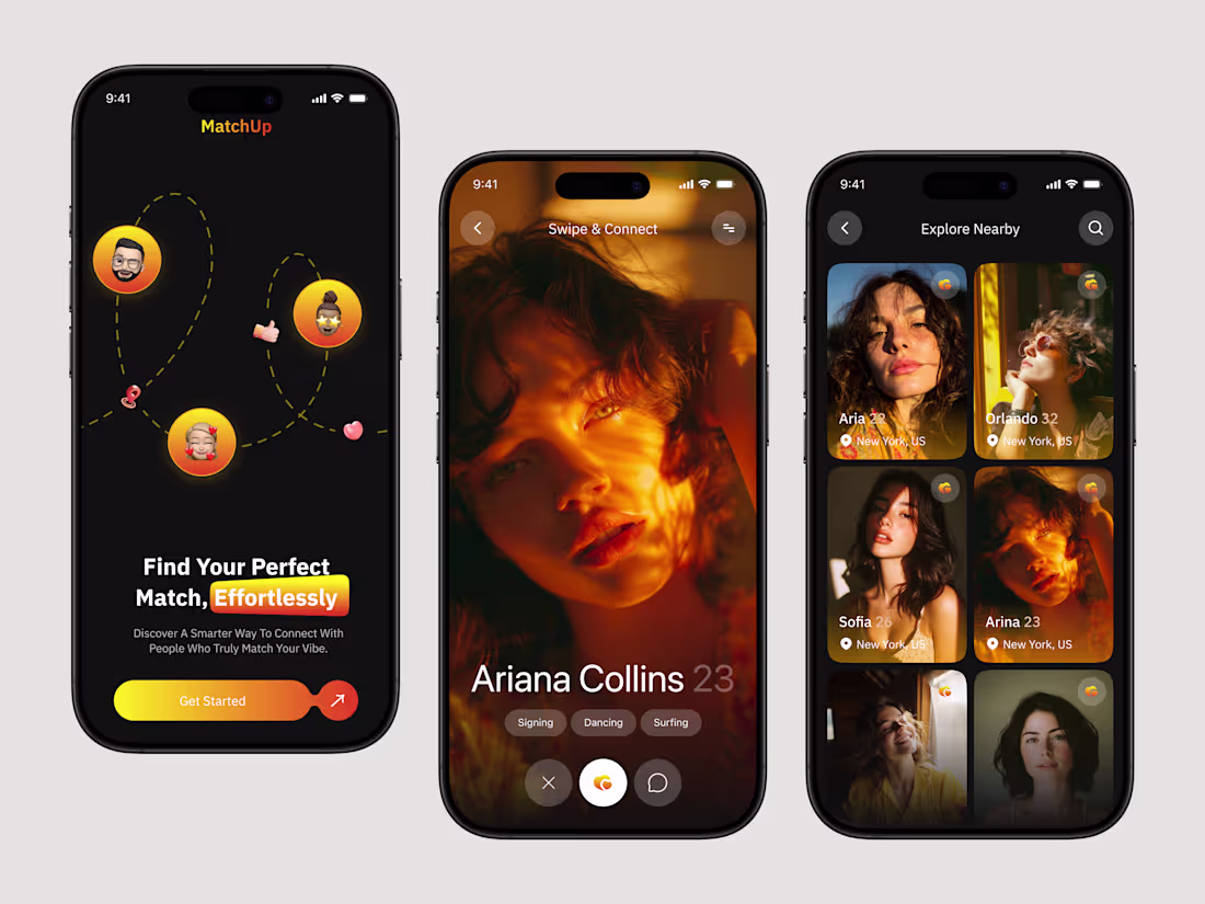 Cover image for Dating App UI/UX Design

A modern