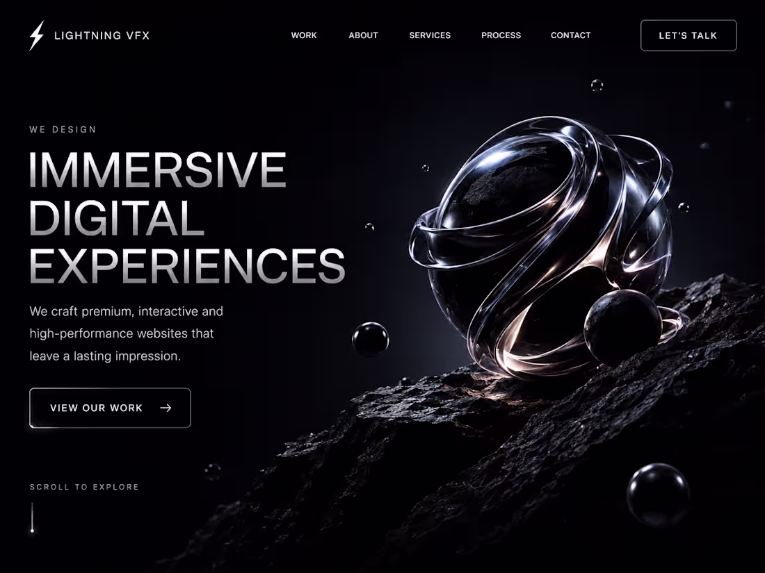 Cover image for Premium 3D Interactive Website Design