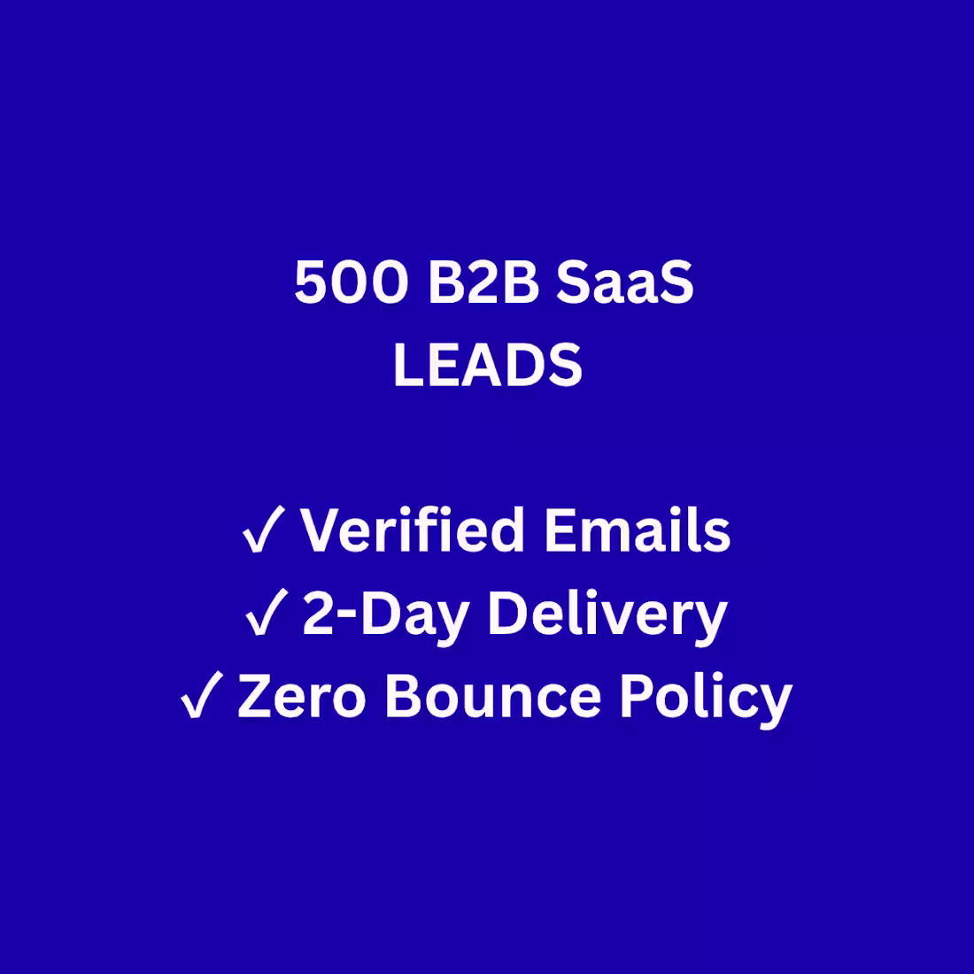 Cover image for The SaaS Vault - 500 Ready-to-Contact B2B Leads + Zero Bounce