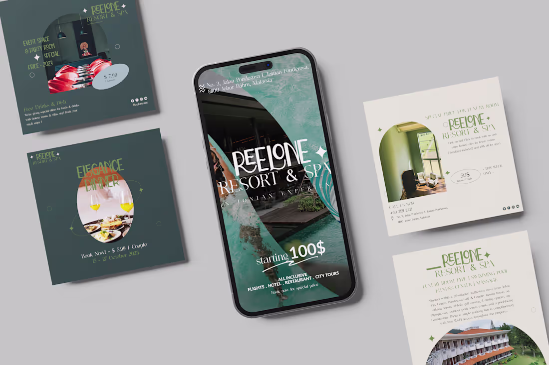 Cover image for Reelone resort instagram post