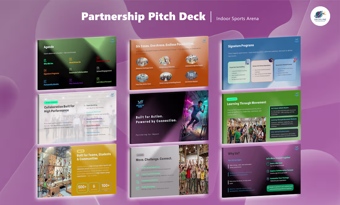 Cover image for Partnership Pitch Deck｜Indoor Sports Arena