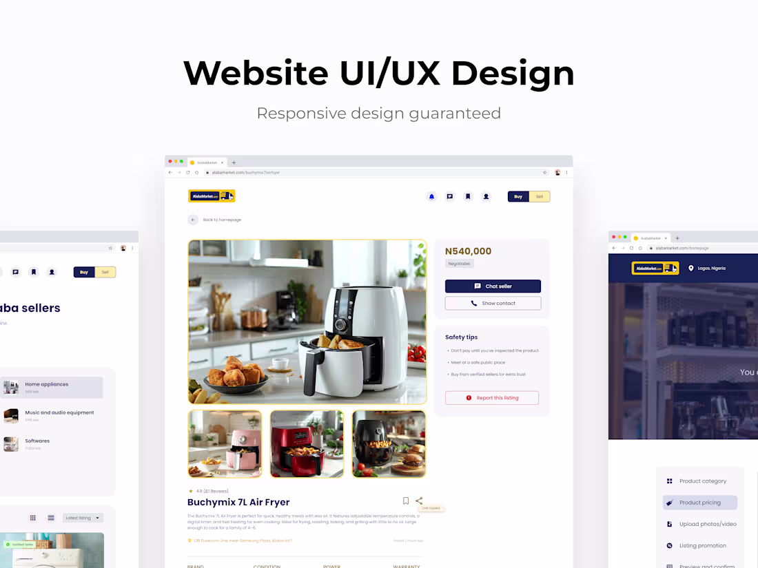 Cover image for Website UI/UX Design