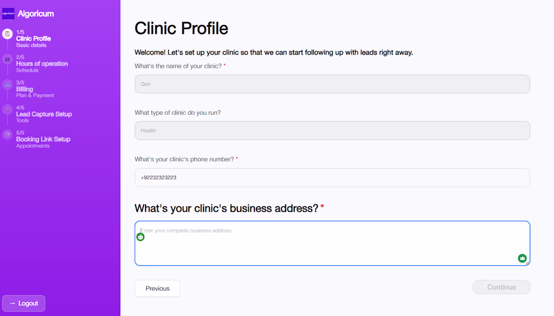 Cover image for Algoricum — AI-Powered Clinic Growth