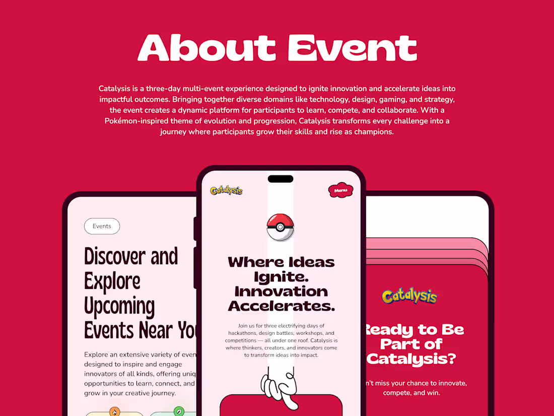 Cover image for Pokemon Theme Event Website