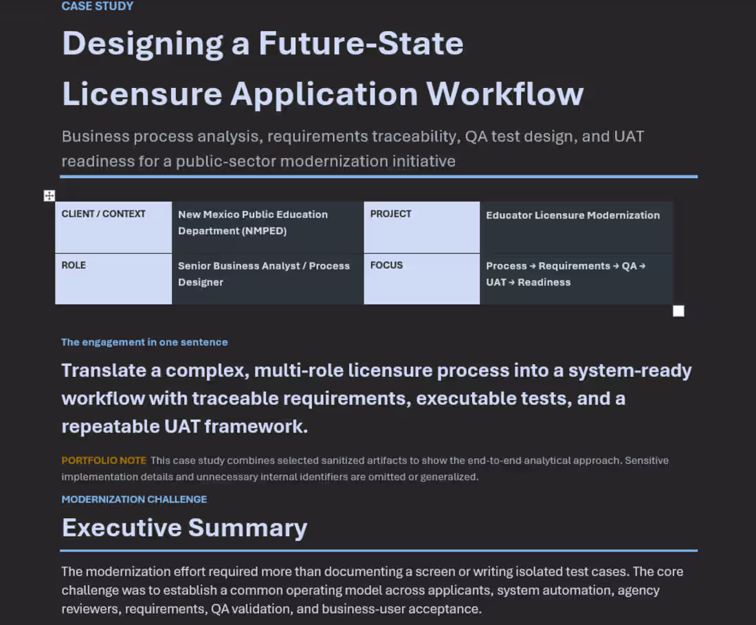 Cover image for Designing a Future-State Licensure Application Workflow