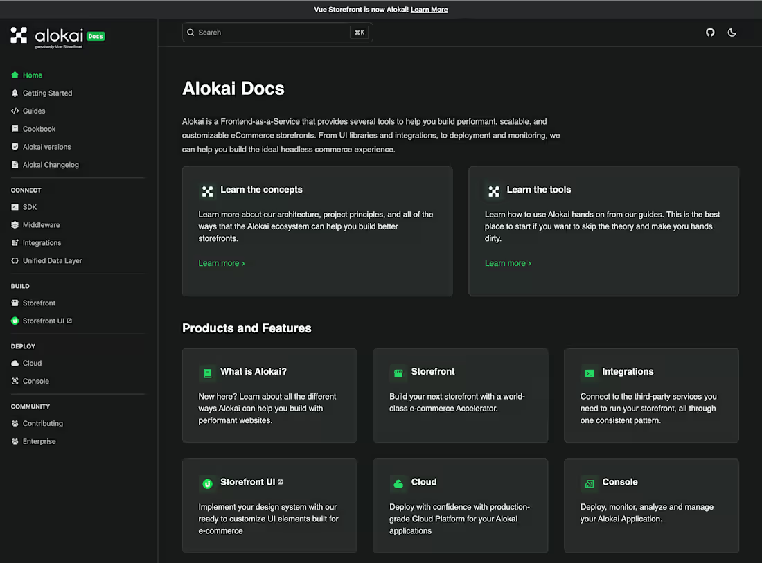 Cover image for Alokai Developer Documentation Overhaul and CLI Project