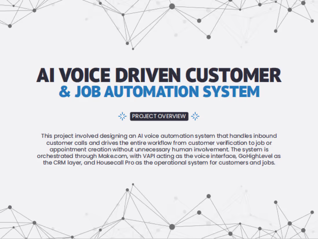 Cover image for AI VOICE DRIVEN CUSTOMER 