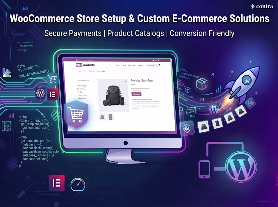Cover image for WooCommerce Store Setup & Custom E-Commerce Solutions
