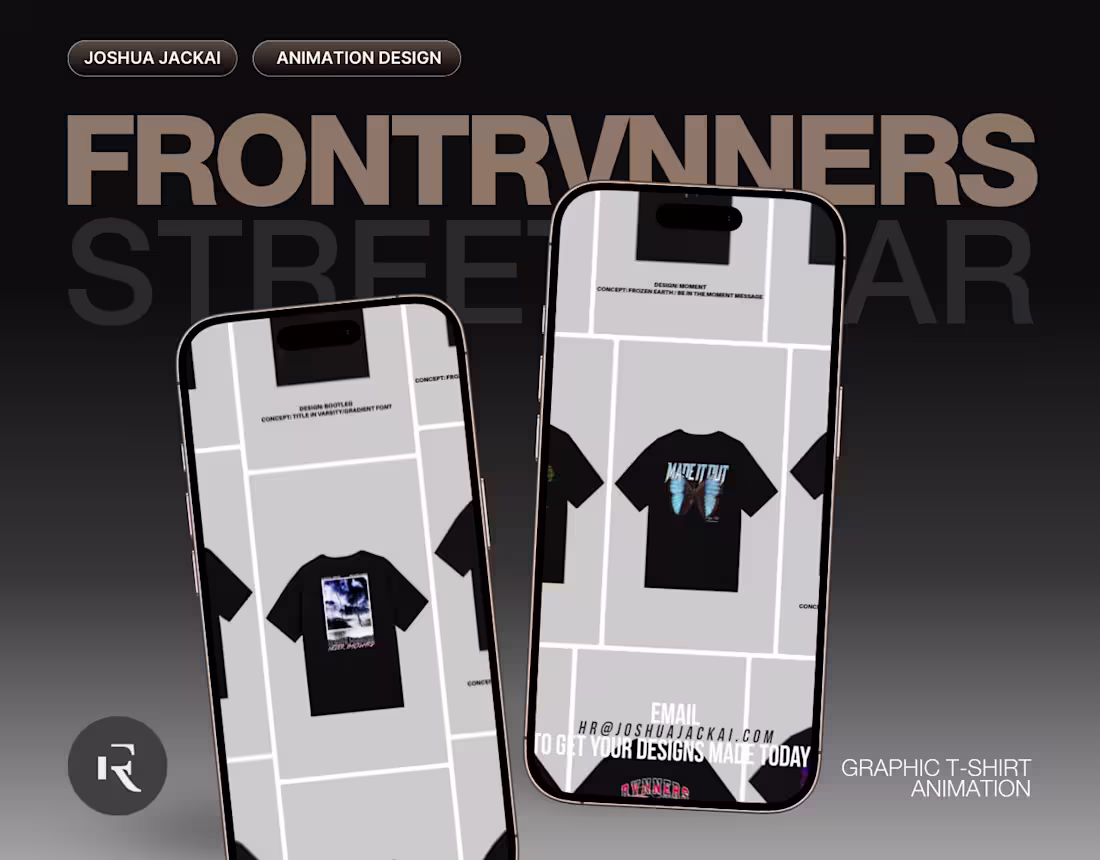 Cover image for FRONTRVNNERS | Apparel Motion Design | Short Video