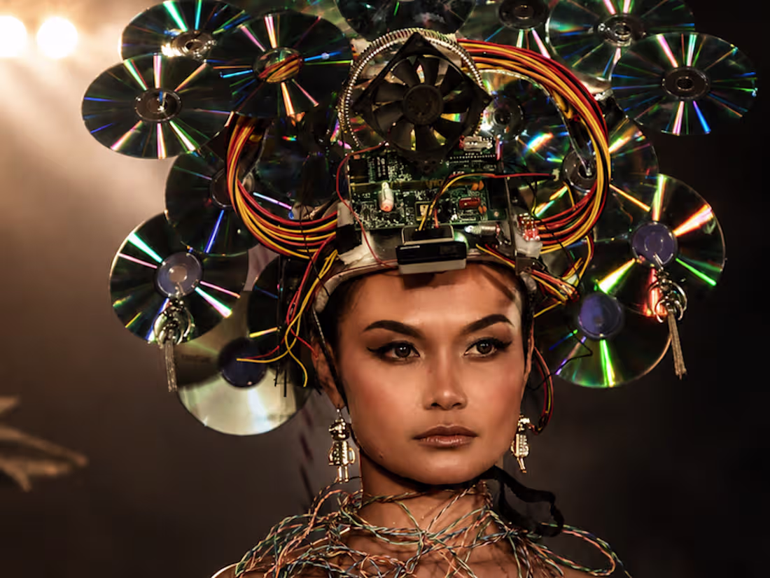 Cover image for Futurism Rewired – High Fashion Editorial Transformation