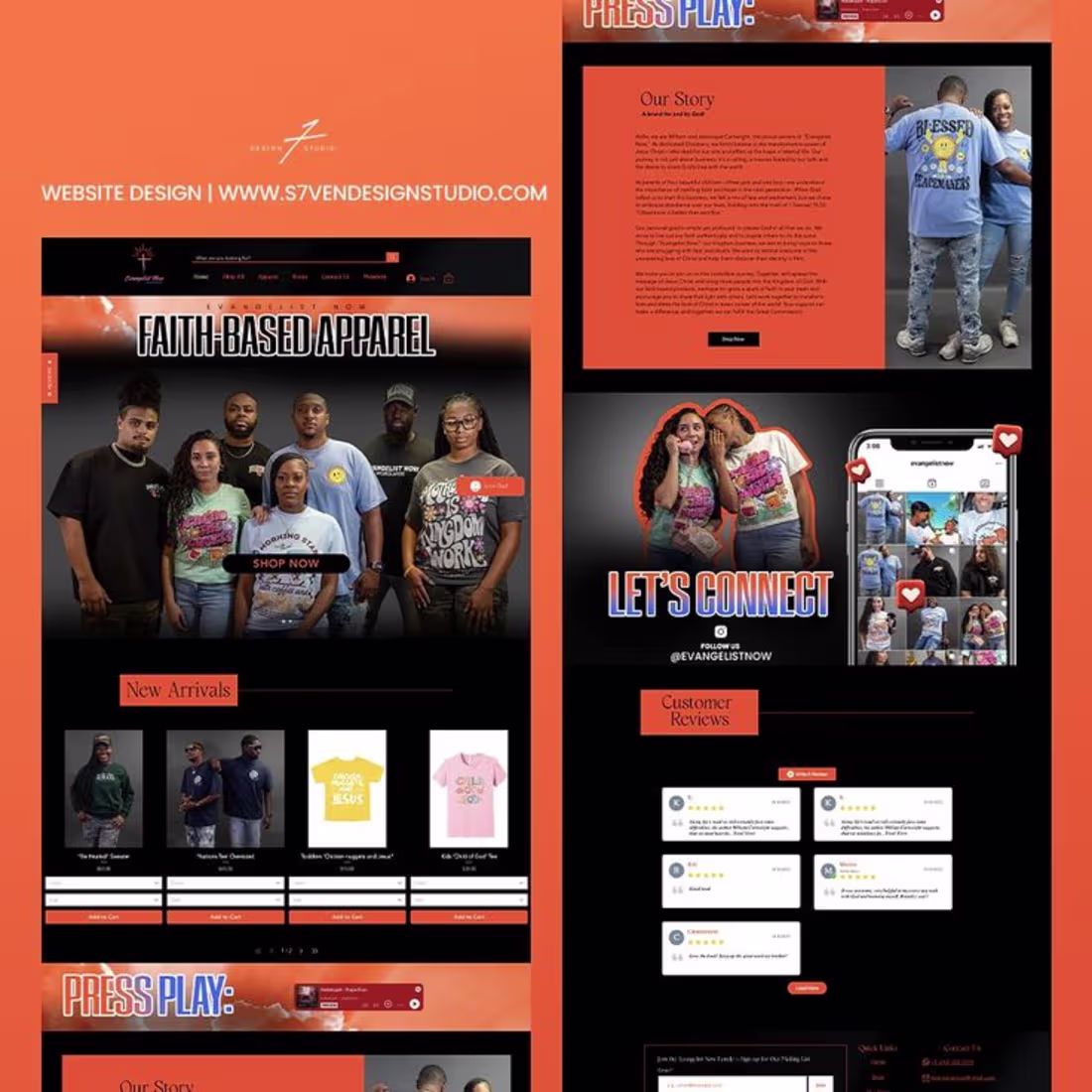 Cover image for Faith-Based Apparel Web Design