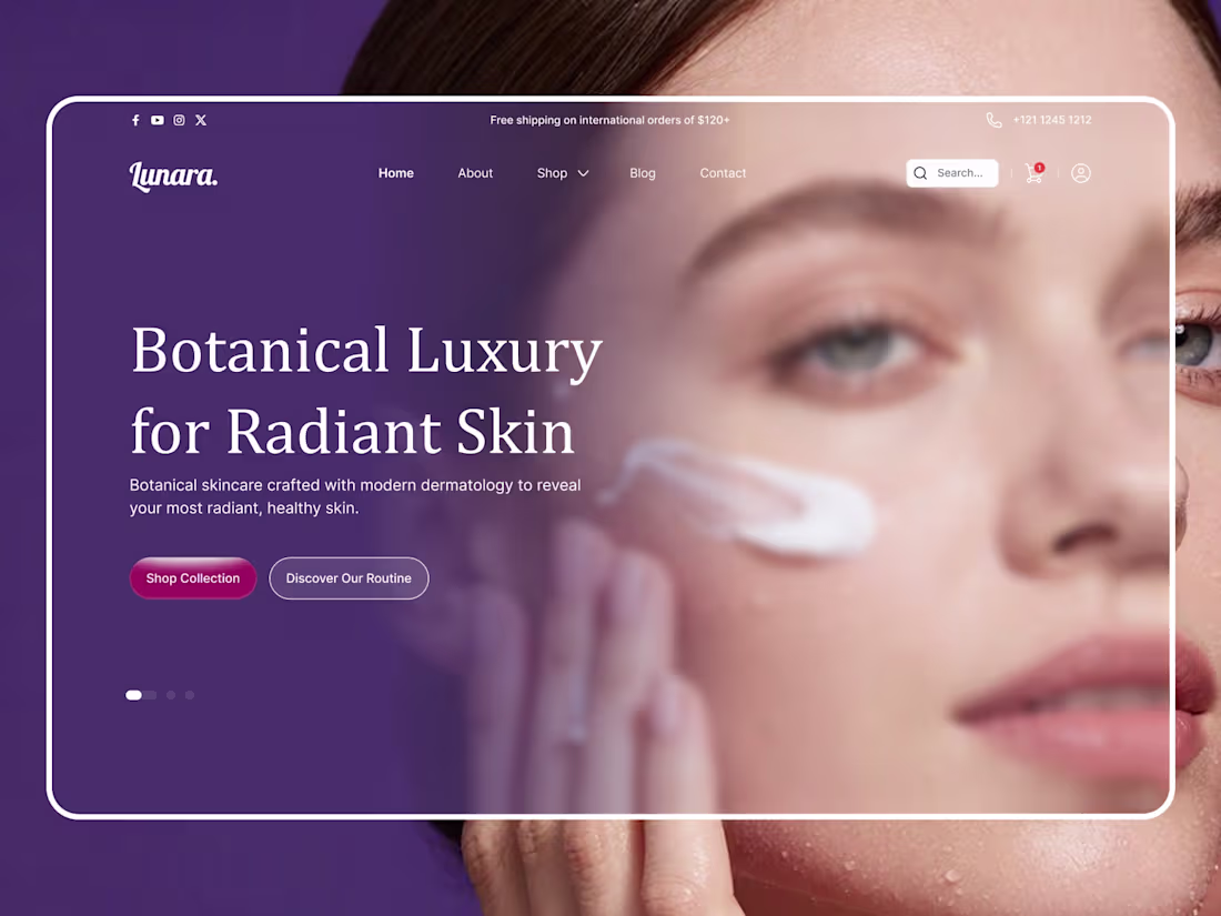 Cover image for Beauty Skincare Ecommerce Website Design