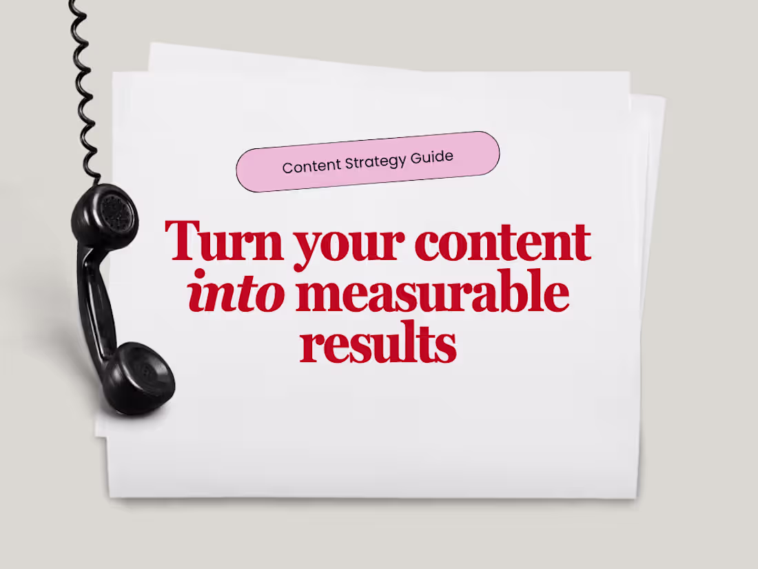 Cover image for Content strategy & concept development