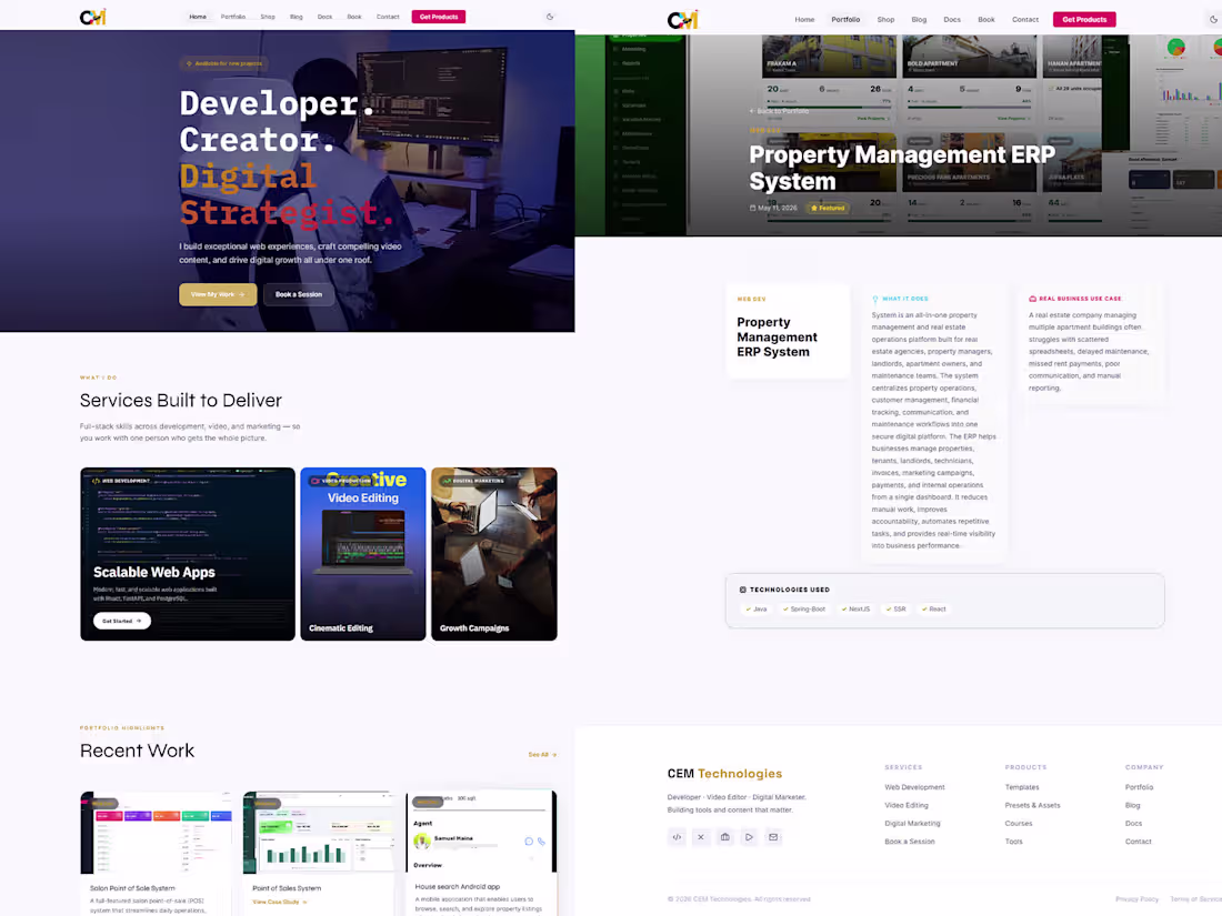 Cover image for Brand Website