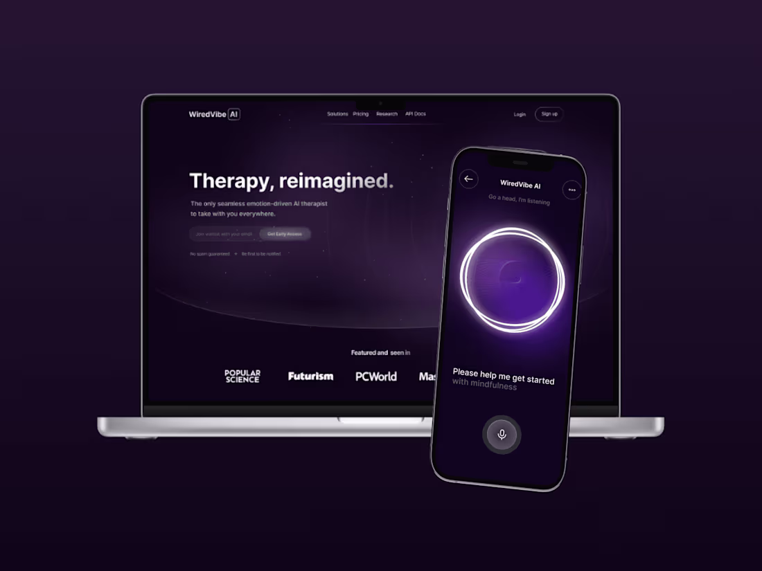 Cover image for WiredVibe AI: Mental Health App to Improve Focus with Music