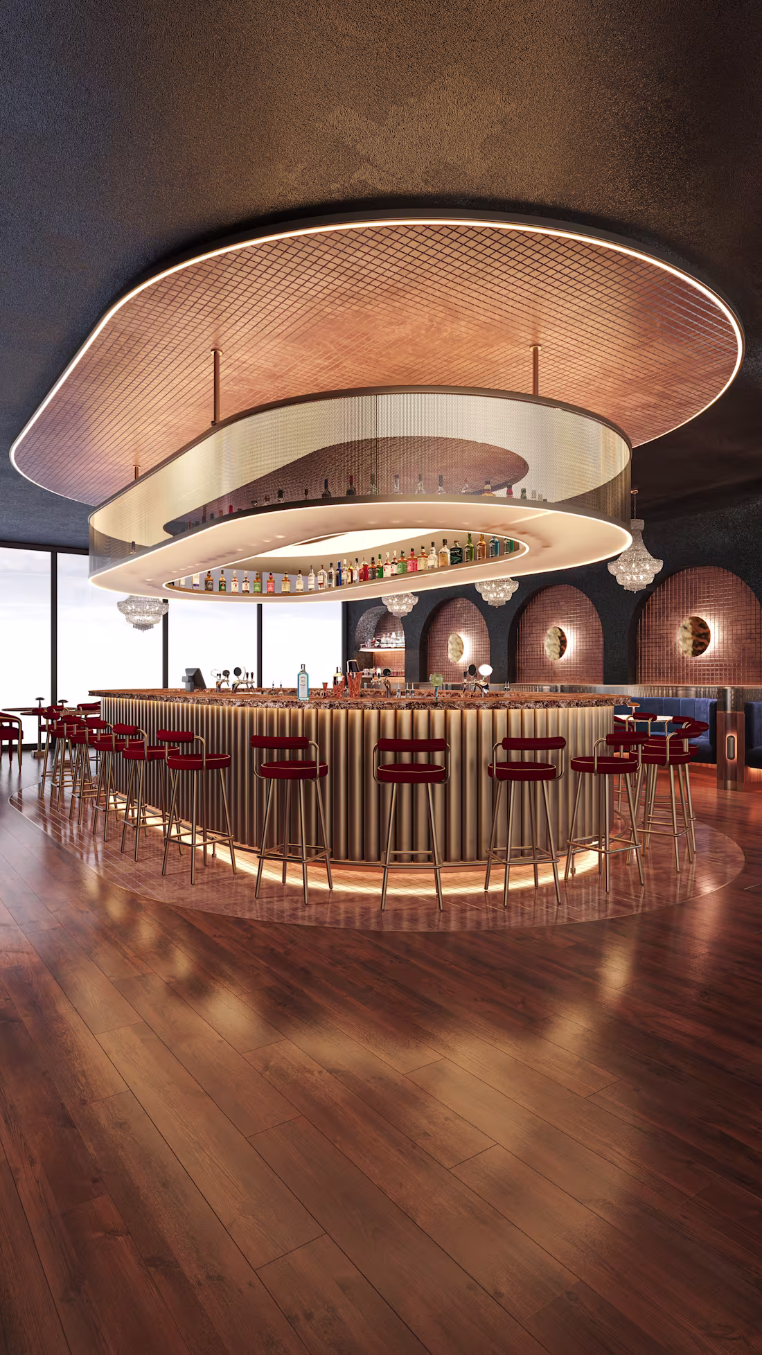 Cover image for Luxury Bar & Lounge Interior Design | 3D Visualization