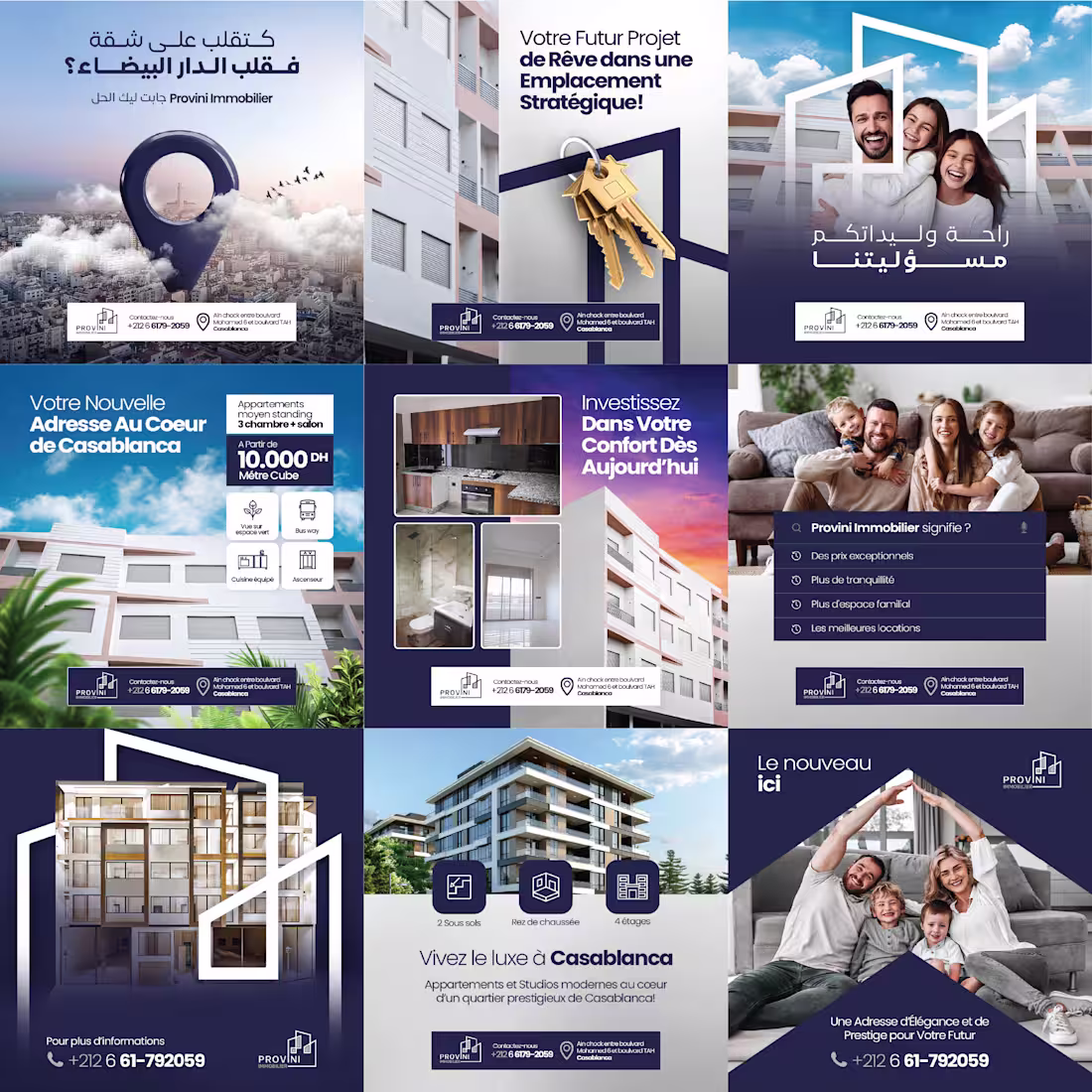 Cover image for Provoni Immobilier — Real Estate Social Media Campaign