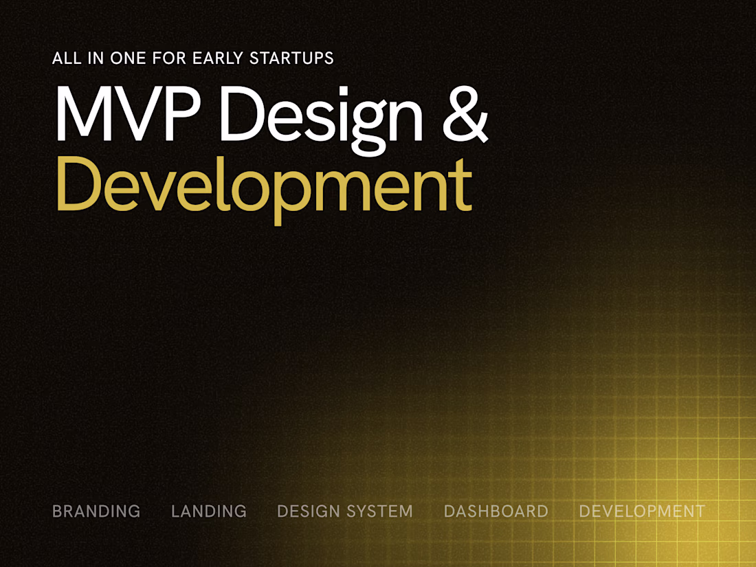 Cover image for MVP Design and Development